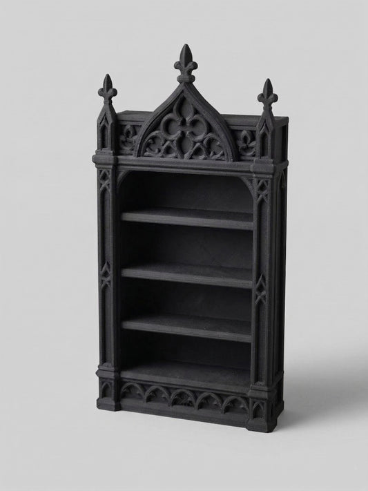 Gothic Cathedral Shelf 3D Printed | Crystal & Jewellery Display | Witchy Altar Decor | Dark Academia Gift