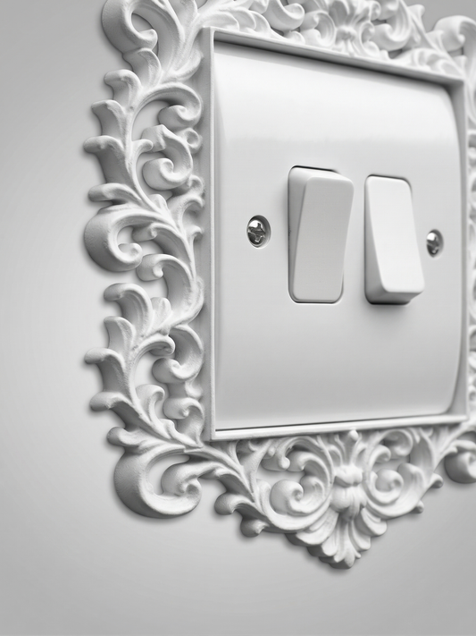 Victorian Filigree Light Switch Surround | Frame | Ornate Baroque Wall Decor