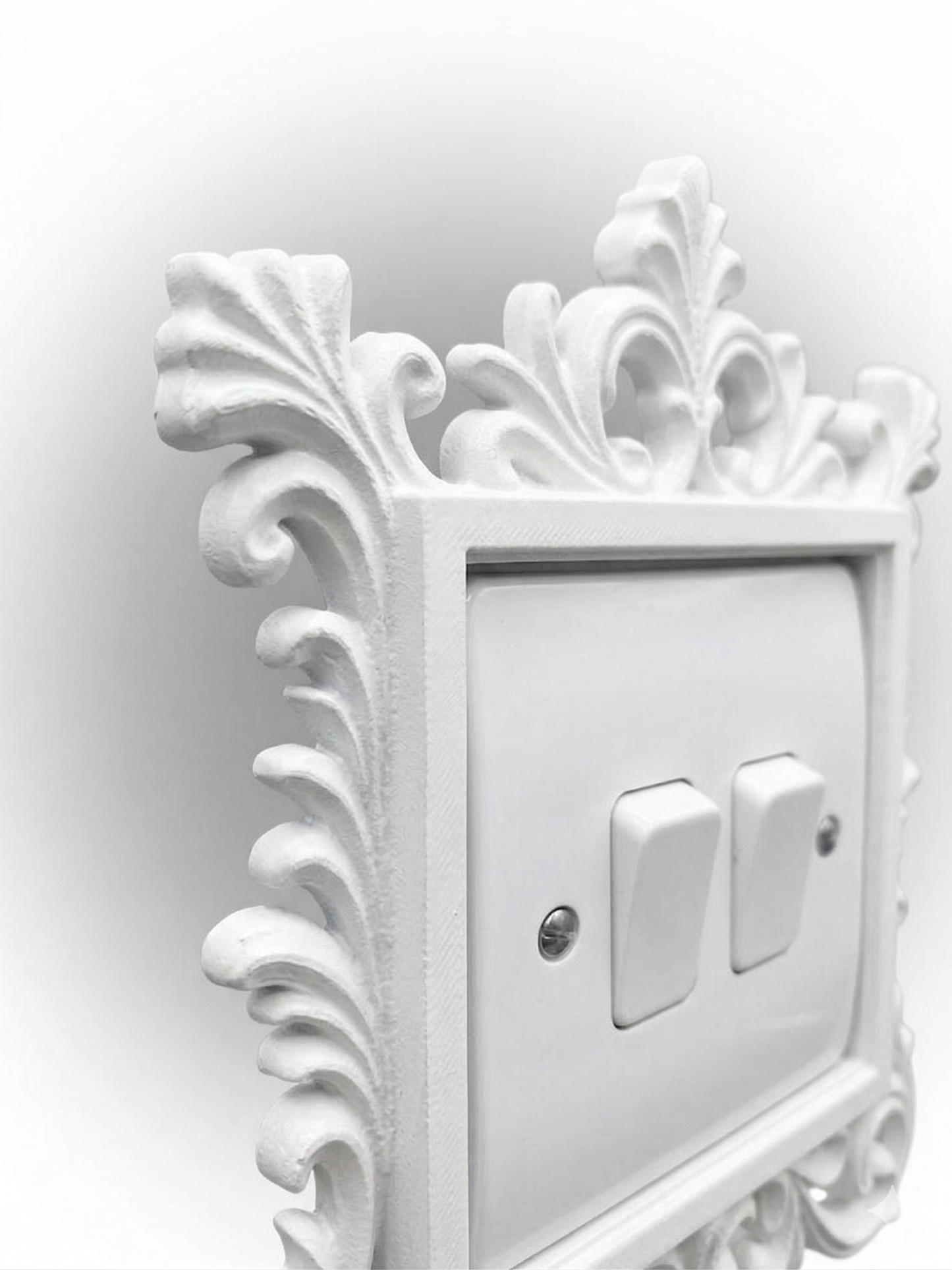 Baroque Elegance - 3D Printed Ornamental Light Switch Surround | Frame | Shabby Chic