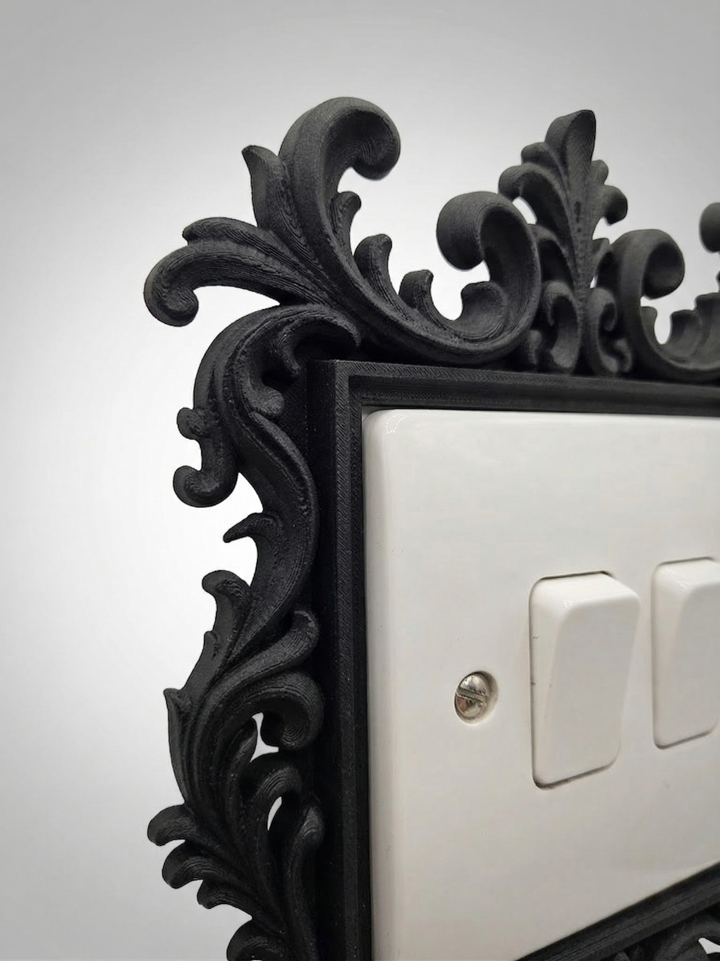 Victorian Elegance - 3D Printed Ornamental Light Switch Surround | Frame
