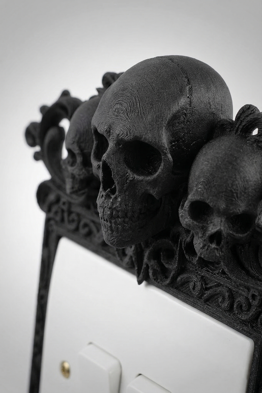 Gothic Skull Light Switch Surround | Frame | Dark Academia Home Decor