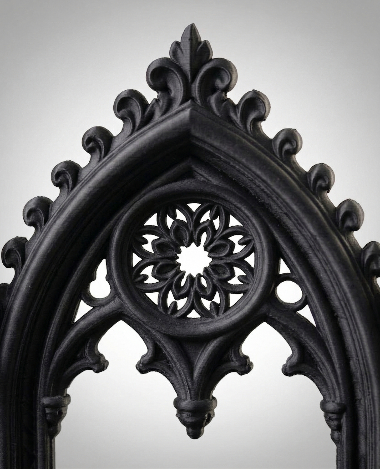 Gothic Rose Window Ring Dish 3D Printed | Cathedral Jewelry Tray | Dark Academia Decor | Gothic Gift