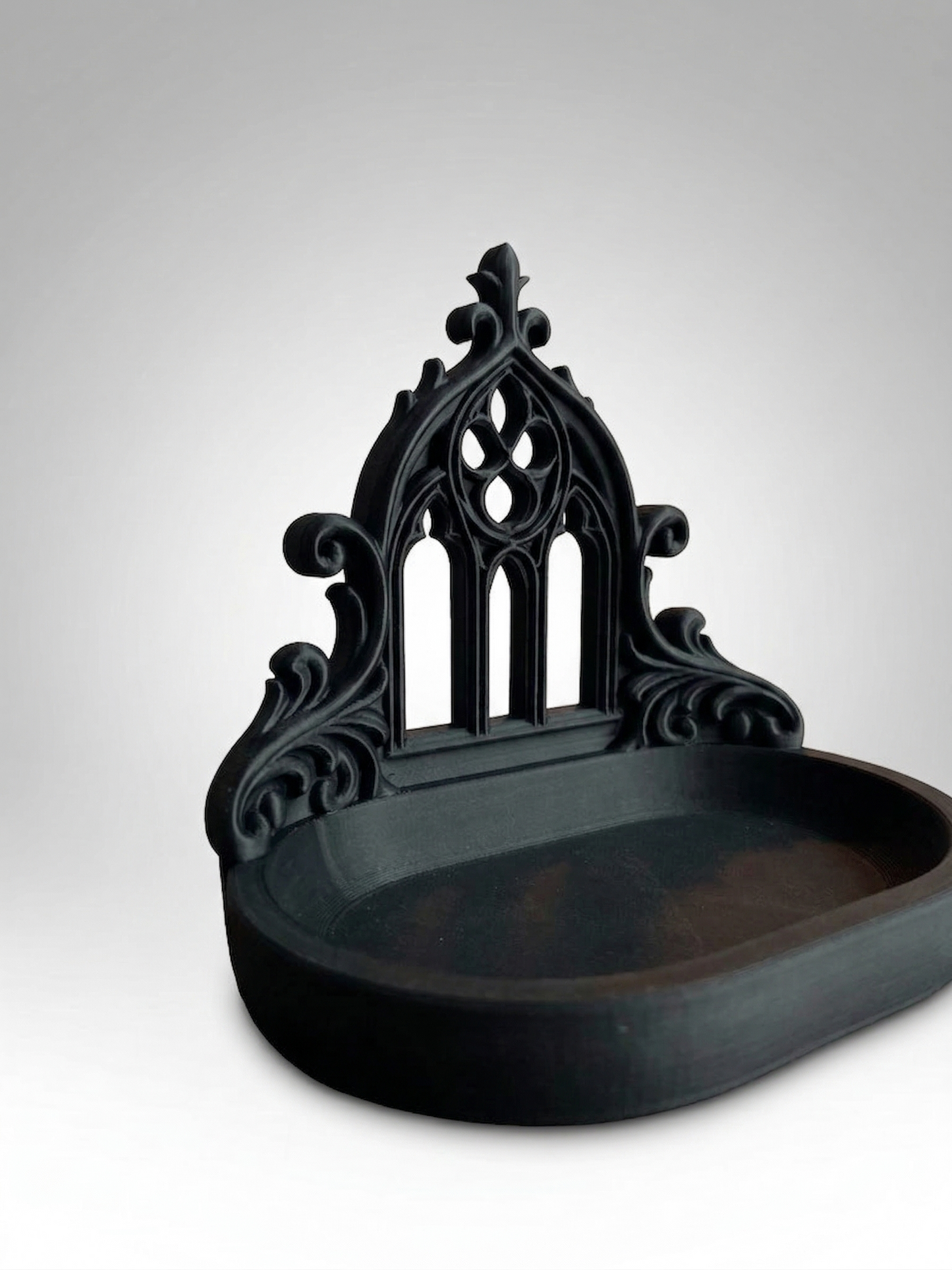Gothic Cathedral Jewelry Tray 3D Printed | Dark Academia Vanity Tray | Gothic Desk Organizer | Witchy Decor