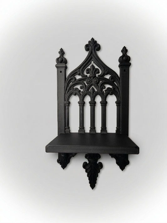 Gothic Cathedral Wall Display Shelf - Witchy Home Decor - Dark Academia Display