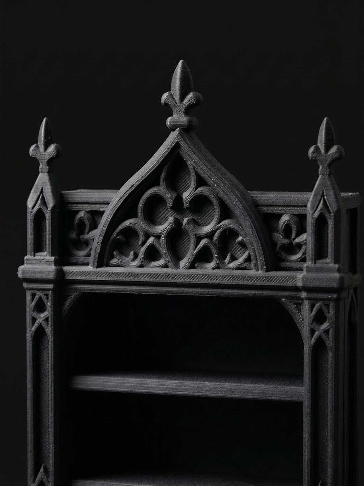Gothic Cathedral Shelf 3D Printed | Crystal & Jewellery Display | Witchy Altar Decor | Dark Academia Gift