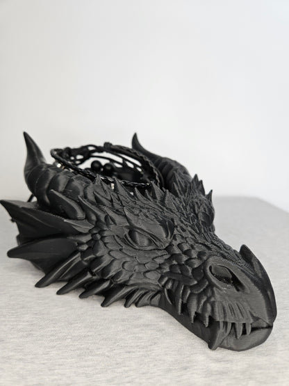 Dragon Head Container 3D Printed | Trinket Storage & Display | Gothic Fantasy Decor | Dark Academia Gift