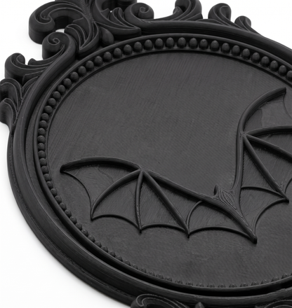 Bat Wall Decor | FDM 3D Printed PLA Wall Art | Gothic Dark Home Decor