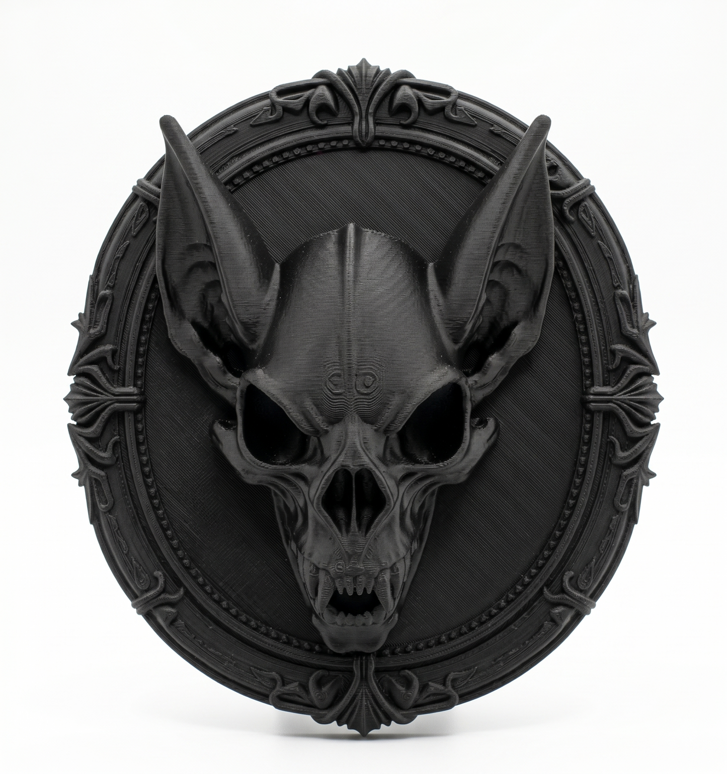 Vampiric Bat Skull Wall Plaque | Gothic Bat Decor | Dark Home Decor | Gothic Gift