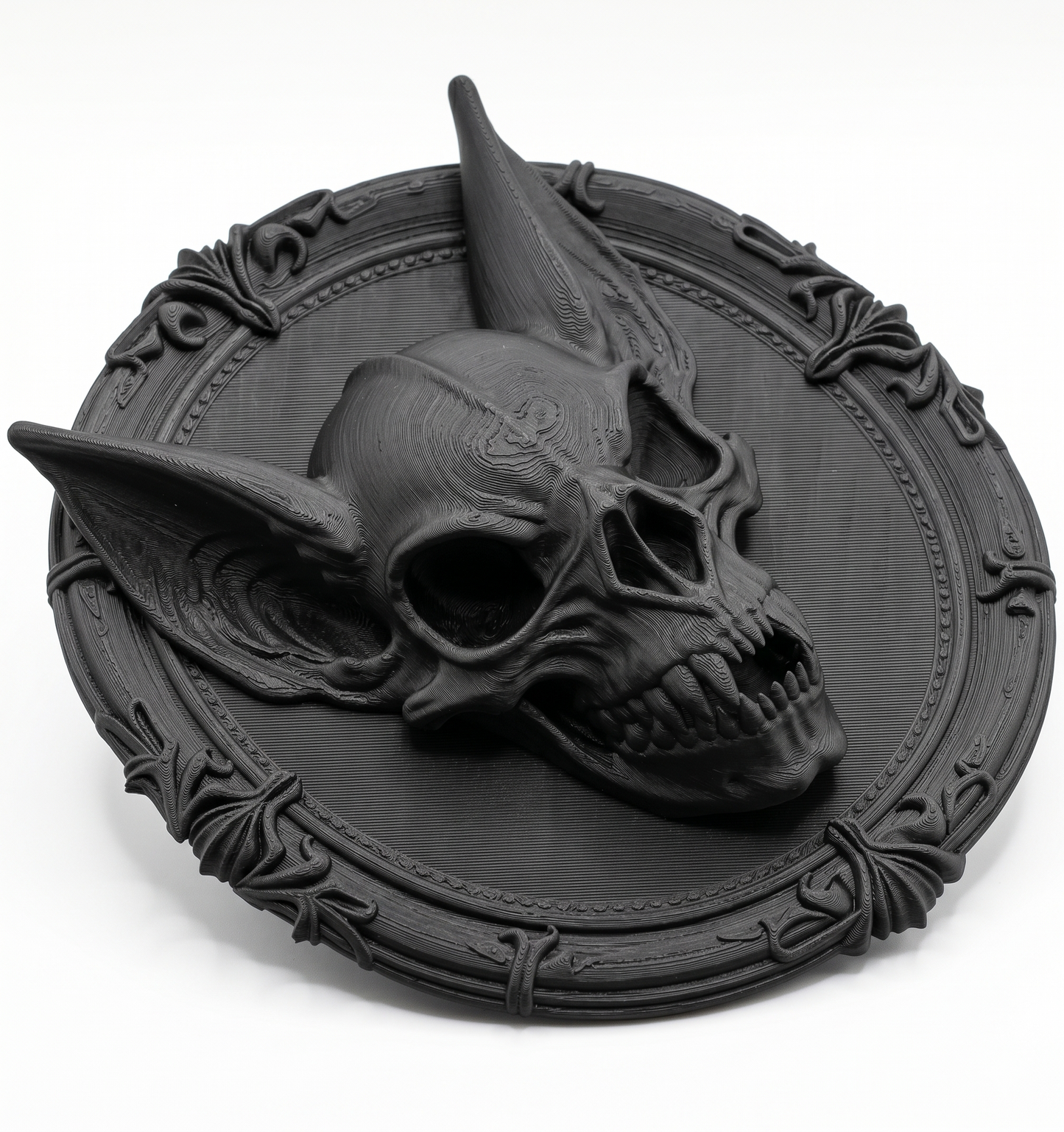 Vampiric Bat Skull Wall Plaque | Gothic Bat Decor | Dark Home Decor | Gothic Gift