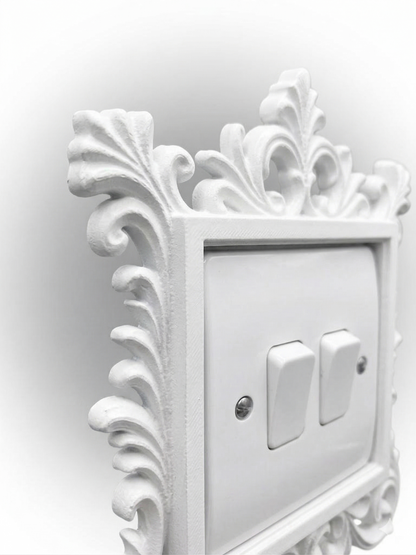 Baroque Elegance - 3D Printed Ornamental Light Switch Surround | Frame | Shabby Chic
