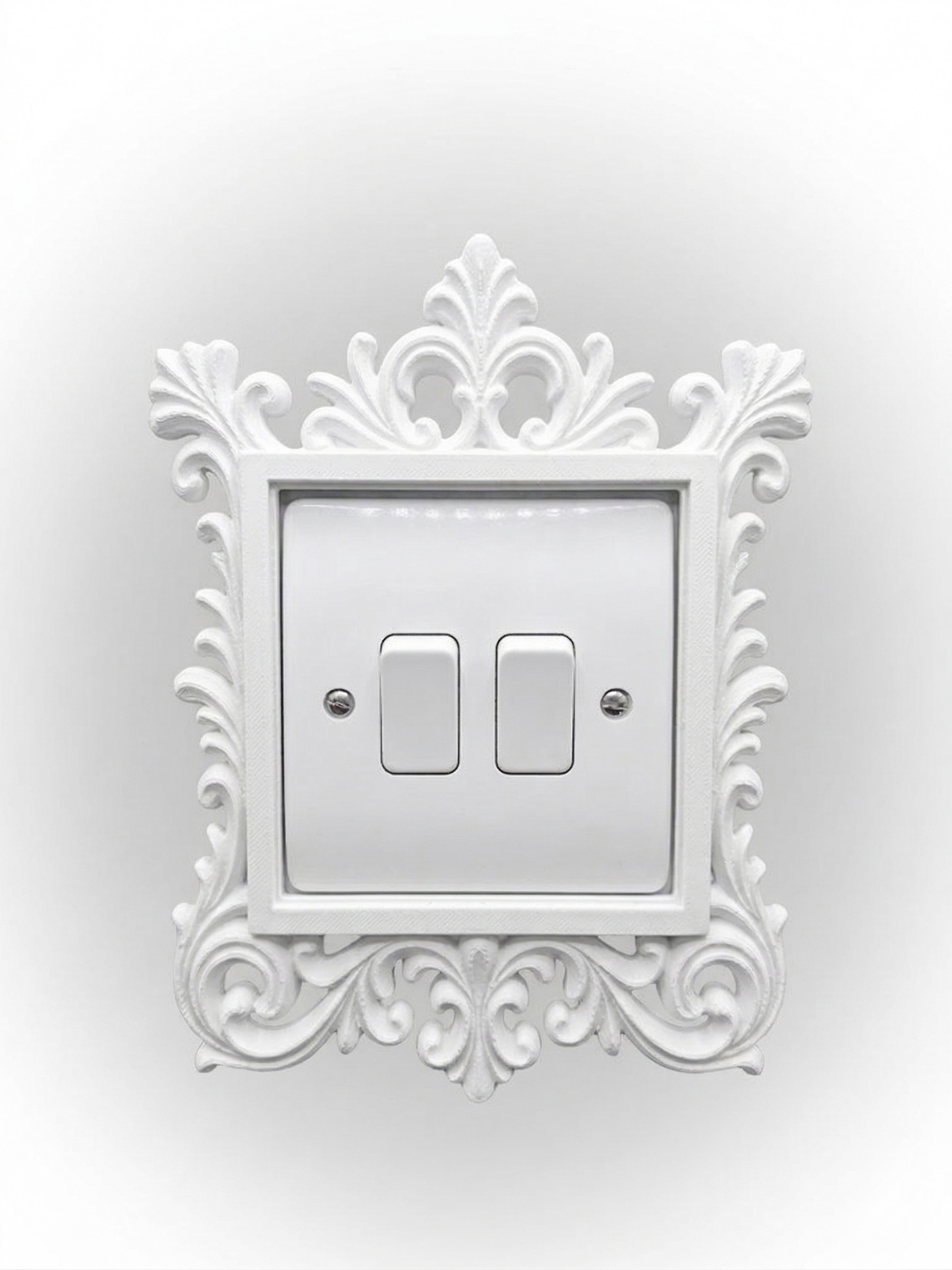 Baroque Elegance - 3D Printed Ornamental Light Switch Surround | Frame | Shabby Chic