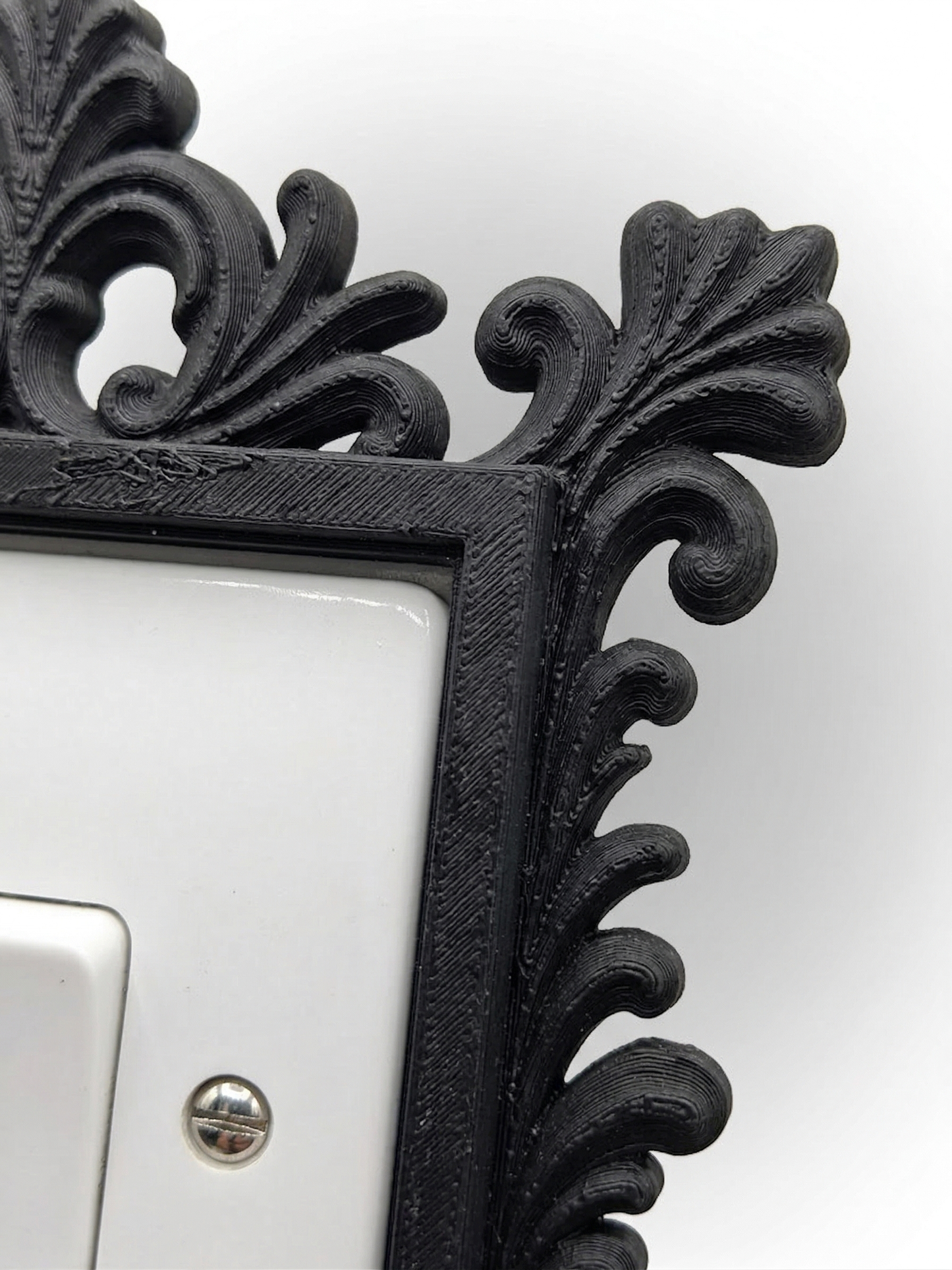 Baroque Elegance - 3D Printed Ornamental Light Switch Surround | Frame | Shabby Chic