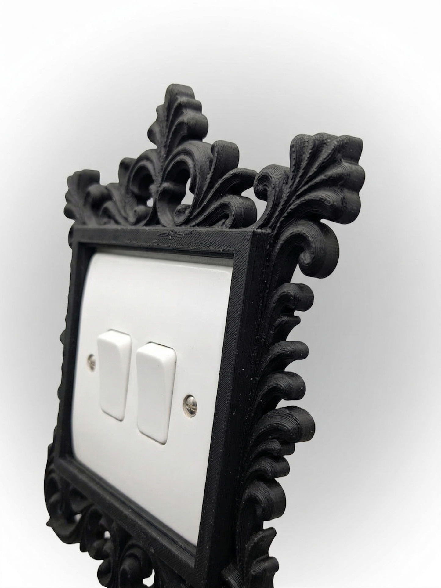 Baroque Elegance - 3D Printed Ornamental Light Switch Surround | Frame | Shabby Chic