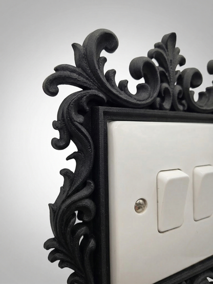 Victorian Elegance - 3D Printed Ornamental Light Switch Surround | Frame