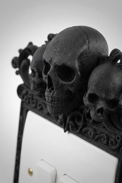 Gothic Skull Light Switch Surround | Frame | Dark Academia Home Decor