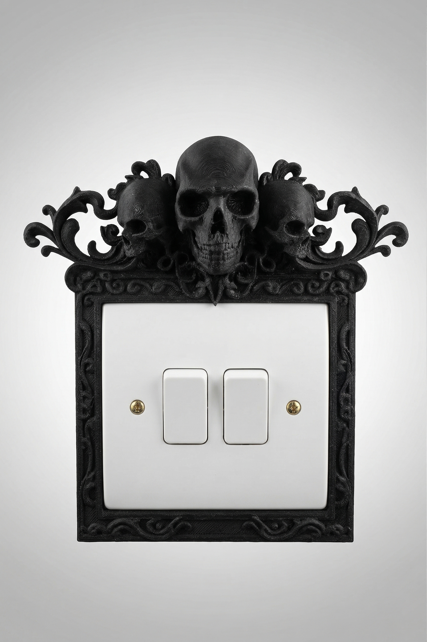 Gothic Skull Light Switch Surround | Frame | Dark Academia Home Decor