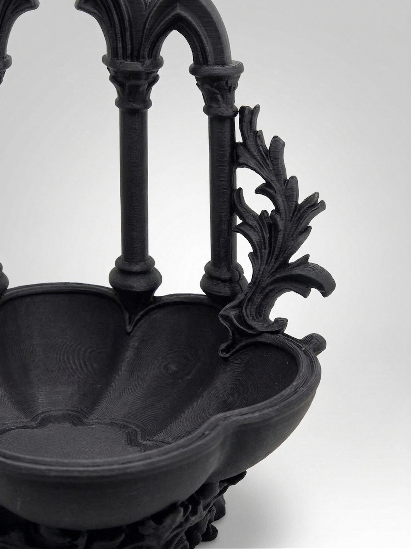 Gothic Cathedral Jewelry Dish 3D Printed | Colonnade Bowl | Dark Academia Altar Decor | Gothic Gift