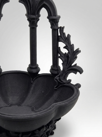 Gothic Cathedral Jewelry Dish 3D Printed | Colonnade Bowl | Dark Academia Altar Decor | Gothic Gift