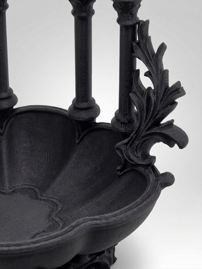 Gothic Cathedral Jewelry Dish 3D Printed | Colonnade Bowl | Dark Academia Altar Decor | Gothic Gift