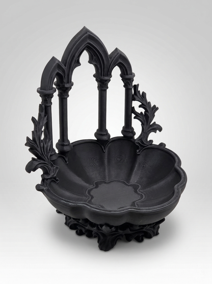 Gothic Cathedral Jewelry Dish 3D Printed | Colonnade Bowl | Dark Academia Altar Decor | Gothic Gift