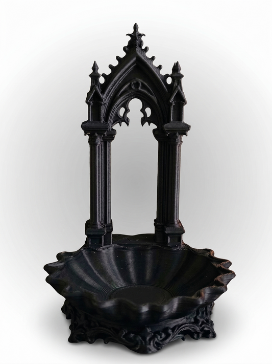 Gothic Cathedral Ring Dish 3D Printed | Dark Academia Jewelry Tray | Gothic Home Decor Gift | Ring Holder