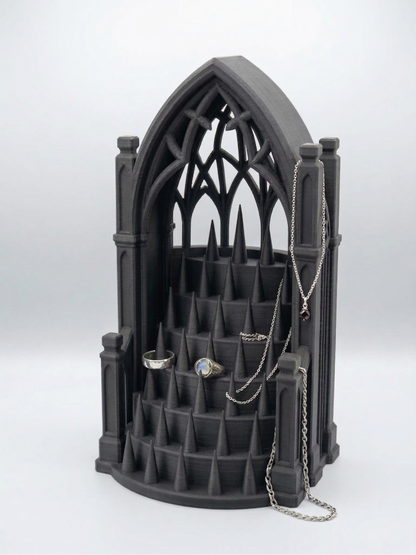 Gothic Cathedral Ring Holder 3D Printed | Dark Academia Jewelry Organizer | Gothic Home Decor Gift | Ring Display Stand