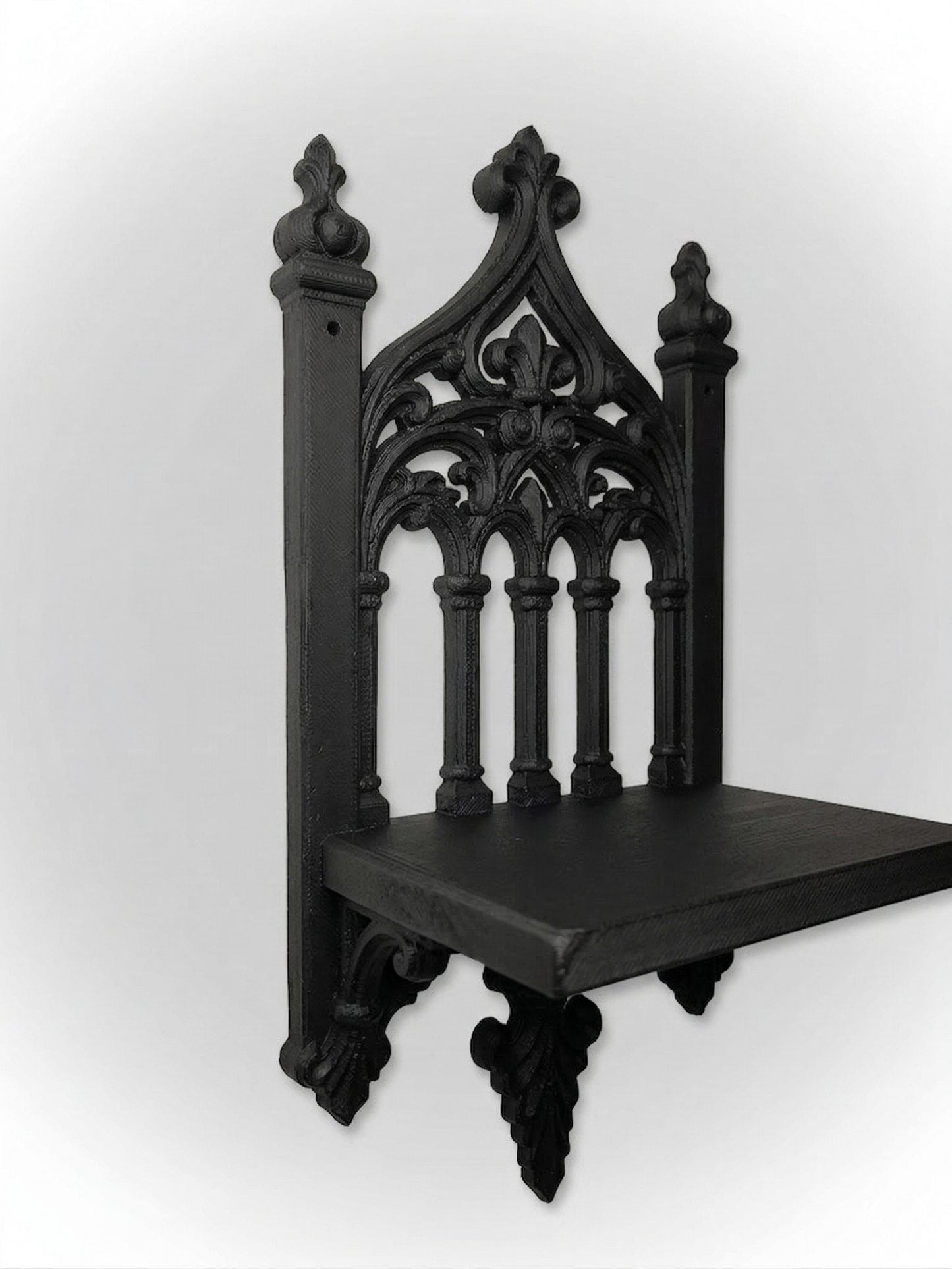 Gothic Cathedral Wall Display Shelf - Witchy Home Decor - Dark Academia Display