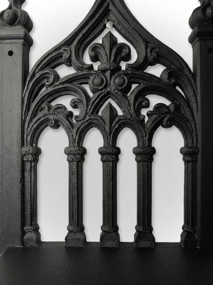 Gothic Cathedral Wall Display Shelf - Witchy Home Decor - Dark Academia Display